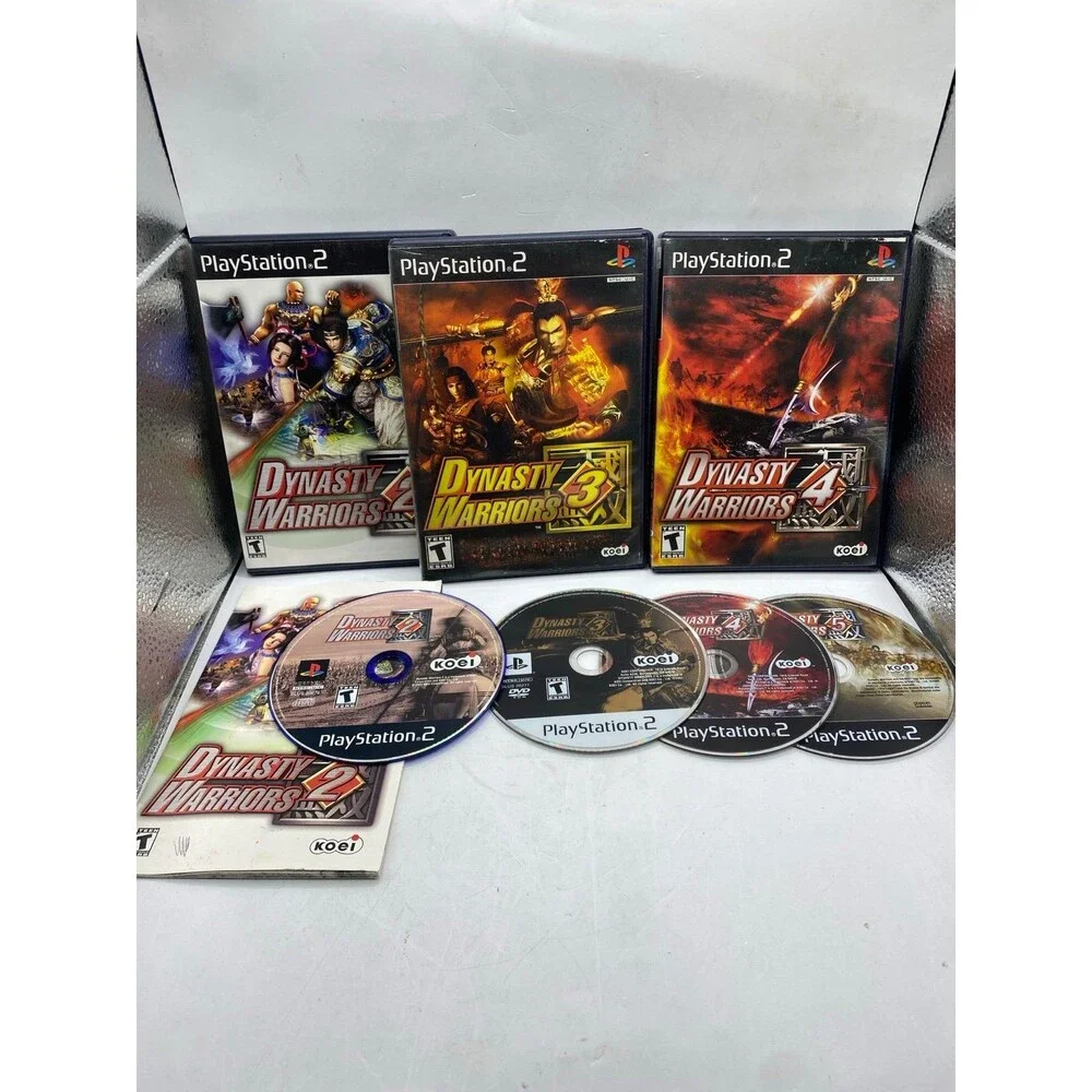 Dynasty Warriors 2, 3, 4, and 5 for PlayStation 2 (4 game bundle) ps2